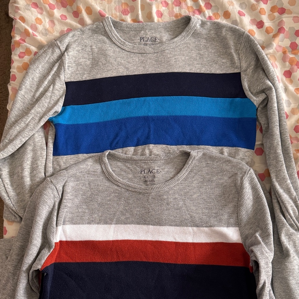 Children’s Place boys thermal long sleeve tees- set of 2
